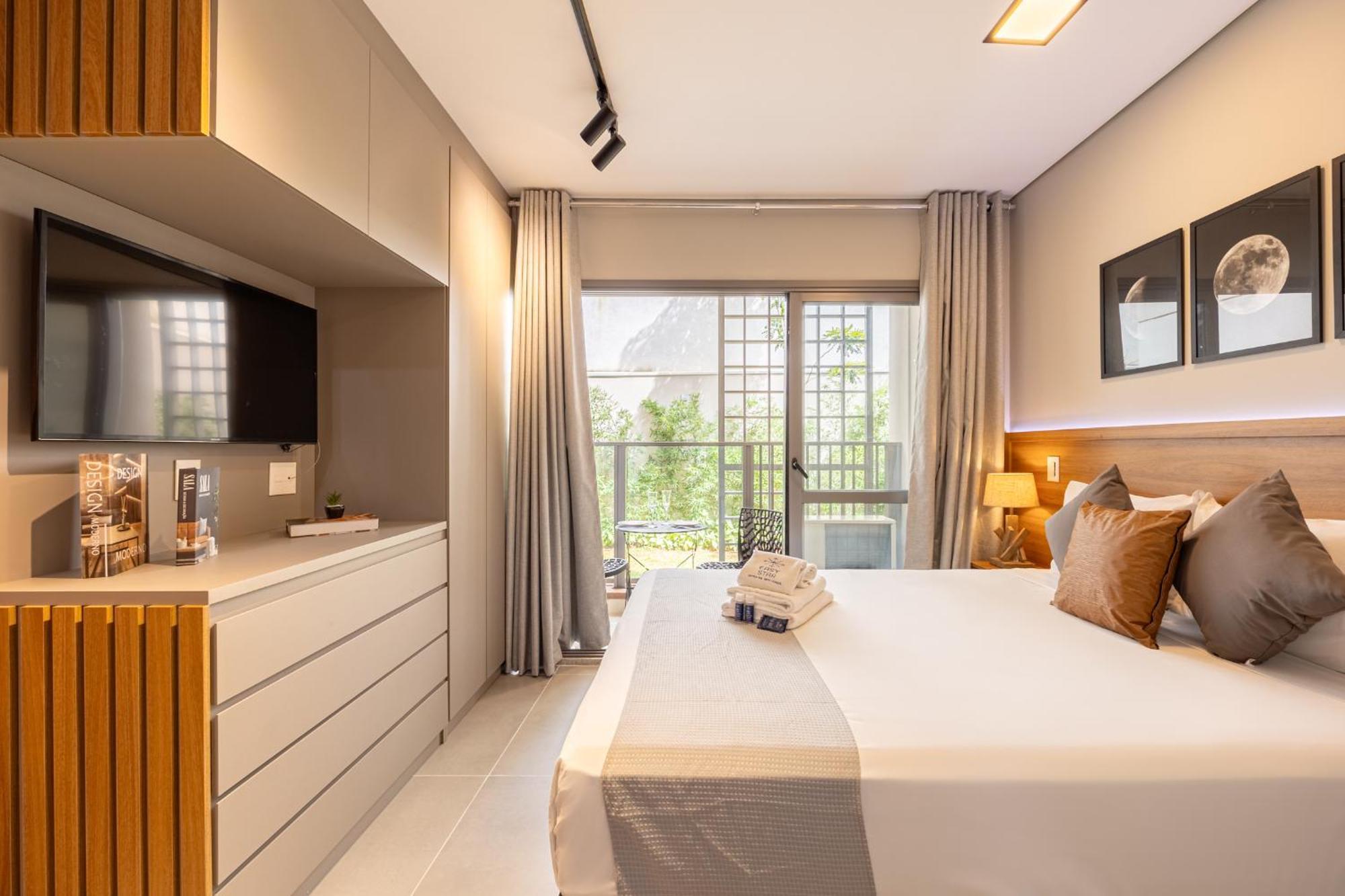 Apartamento Easy Star - Lindo No Coracao Do Novo Brooklin - Hi02i